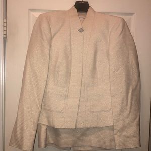 Calvin Klein gold and cream suit, fully lined size 8